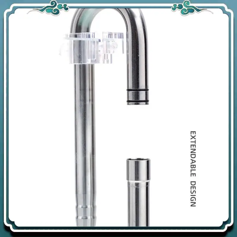 

Premium Stainless Steel Aquarium Water Inlet Skimmer Waterweed Pipe Shrimp Hose Bracket Fish Tank Filter Accessories