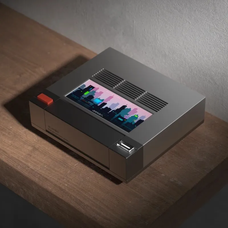 كمبيوتر صغير Am02 Amd Ryzen 8845hs 1 تيرابايت 32 جيجابايت مع 4 بوصة متعددة الوظائف تعمل باللمس شاشة ثانوية وحدة تحكم ألعاب ريترو سطح المكتب مضيف صغير