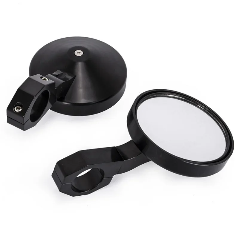 ATV UTV مرآة الرؤية الخلفية المستديرة باستخدام الحاسب الآلي 1.75/2 بوصة الذهب الأحمر المرايا الجانبية لياماها YXZ1000R ل بولاريس RZR 900 1000 الحارس 570 #2