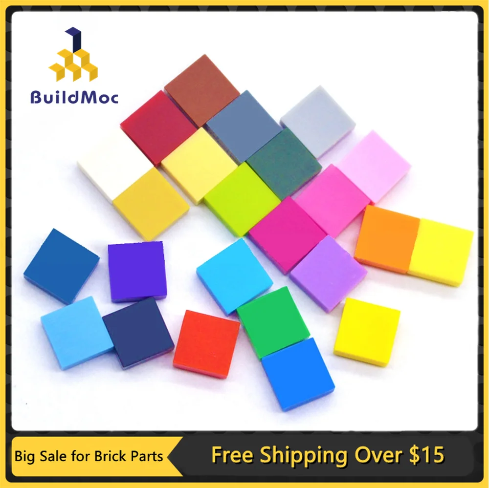 100pcs DIY Building Blocks Bricks Figure Smooth 1x1 24 Color Educational Creative Size  Bricks Bulk Model Kids Toys for Children