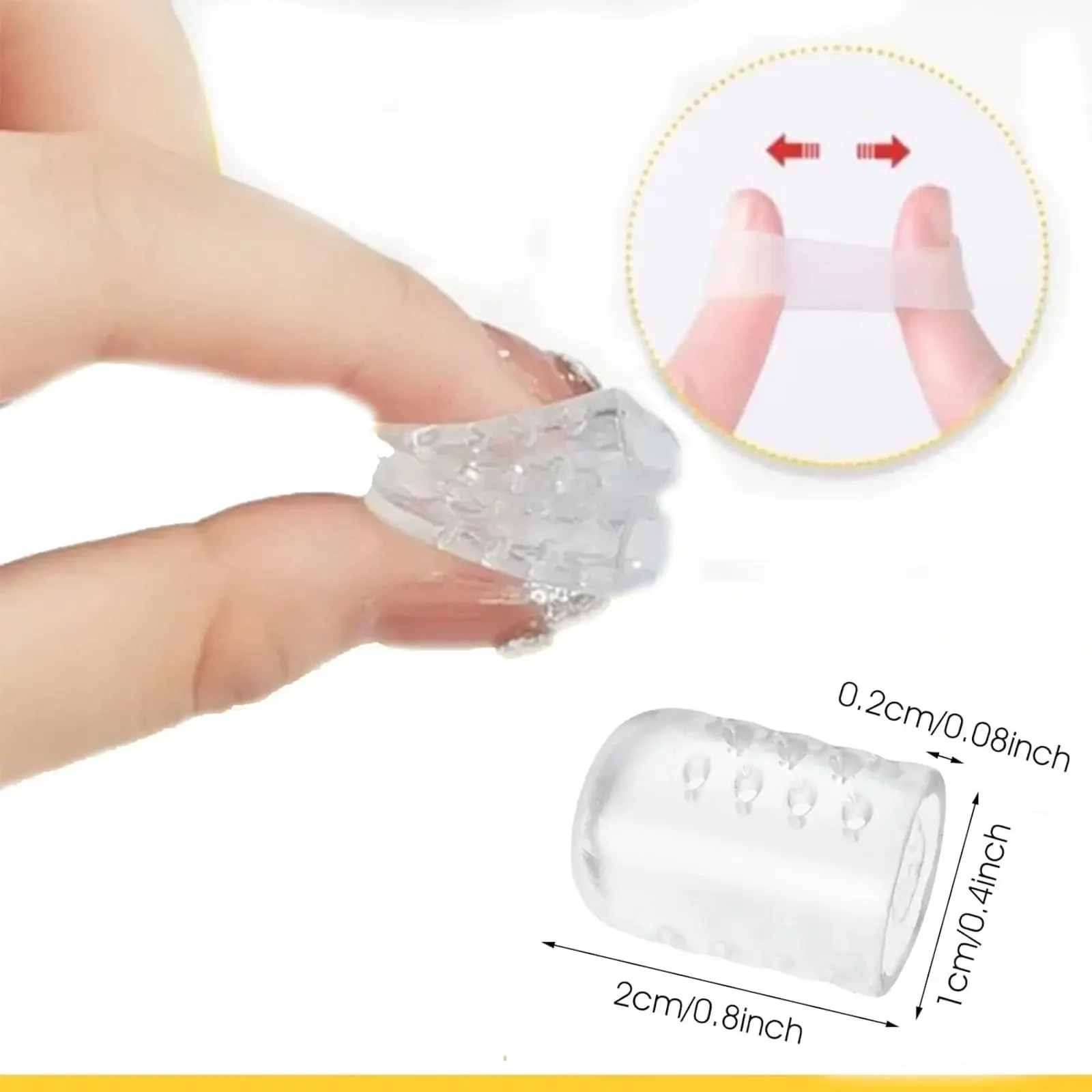 tapas de Gel de silicona para callos, 20 piezas protectores de dedos de los pies,  cojines suaves para mangas del dedo del pie