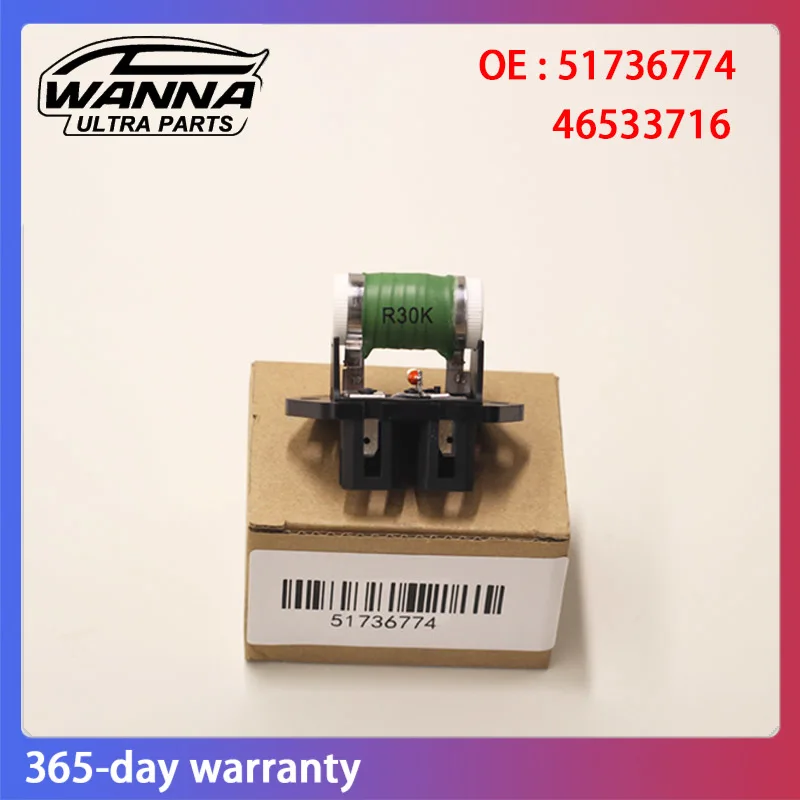 OE 51736774 46533716 7535360 60811737 60814438 Résistance de moteur de ventilateur de radiateur, pour Fiat Alfa Romeo Bravo Coupe Punto Stilo