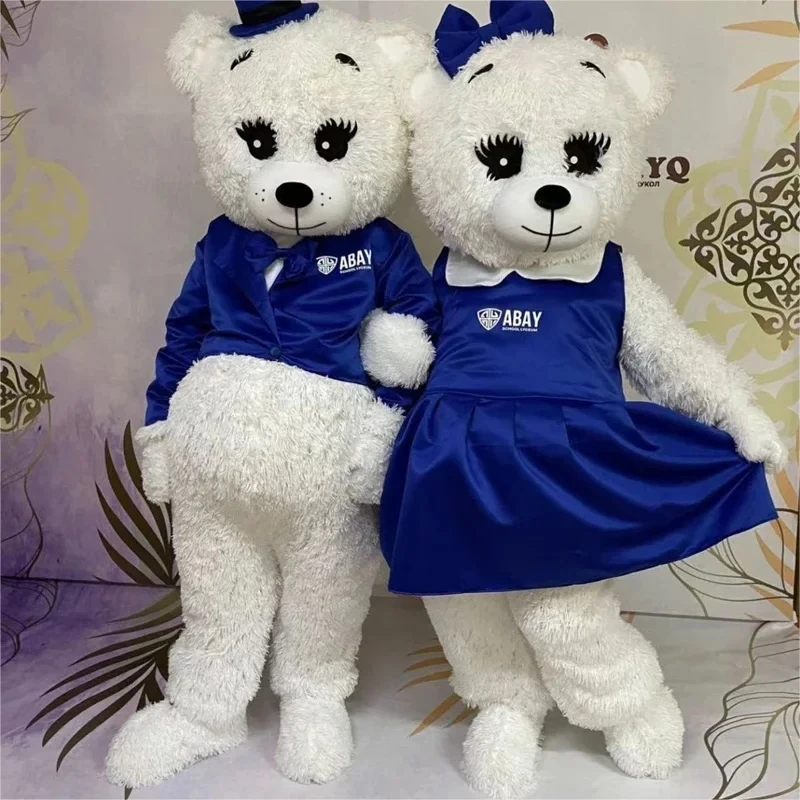 Traje de mascote de urso para adultos, Casamento Performance Props, Carnaval de Halloween, Boneca Teddy Bear Cartoon, Halloween Rabbit Fancy Dress