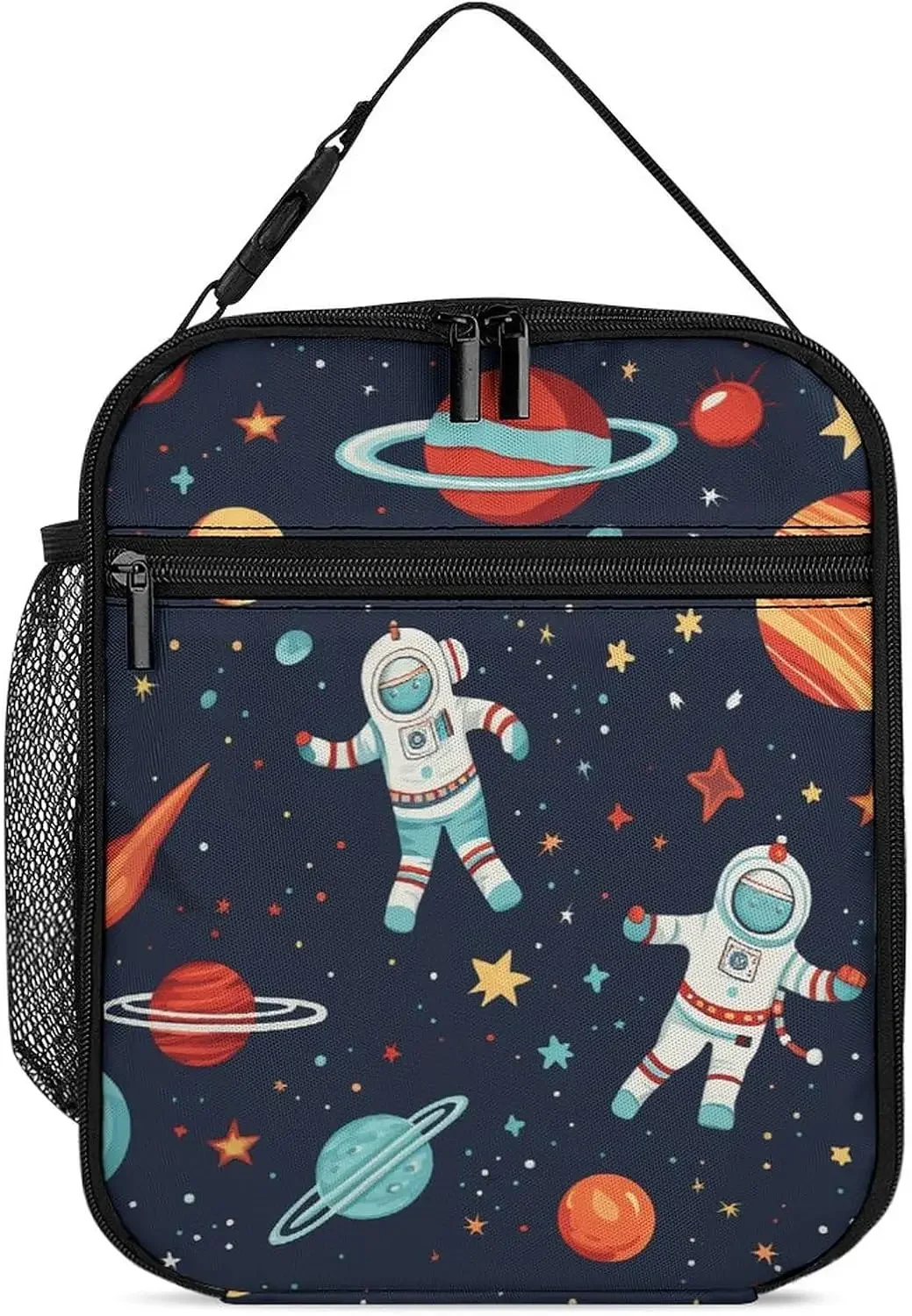 Astronaut Lunch Box Insulated Simple Modern Cute Small Lunch Bags For Man Woman Insulated Leak Proof Tote Gift For Work