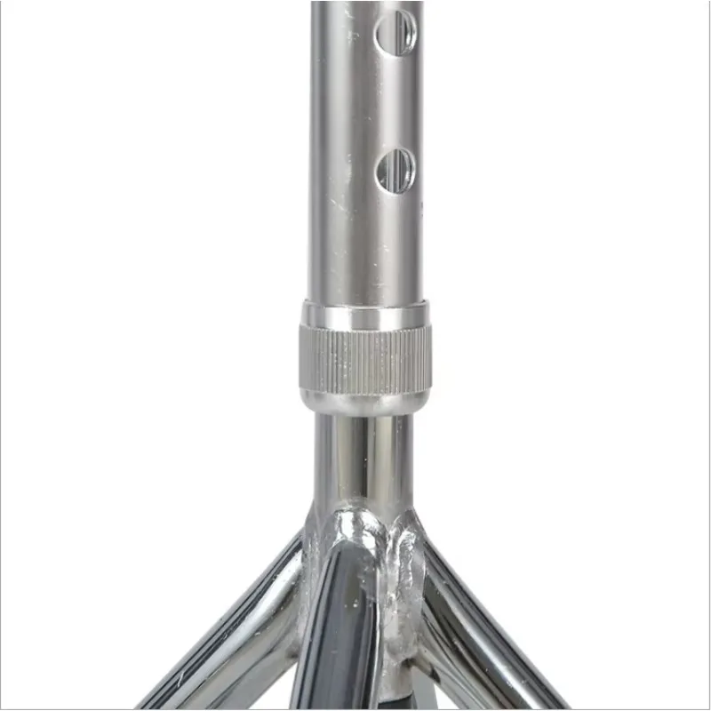 Wholesale Stainless Steel Four Claw Walking Stick Height Adjustable Elderly Rehabilitation Therapy Cane Stable Supplies