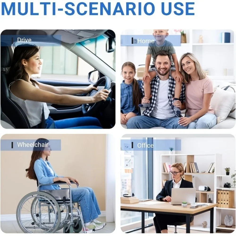 Kühlendes Gel-Sitzkissen mit Wabenstruktur, Atmungsaktives Stuhlpolster, Sommer-Autositzauflage für Zuhause, Büro und Autofahren, Lindert Hüftbeschwerden – Detail 2