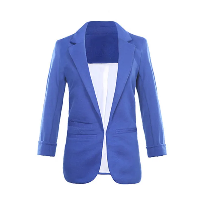 2024 Candy Color Seven-point Sleeves Small Suit Commuter Models Slim Women Blazers