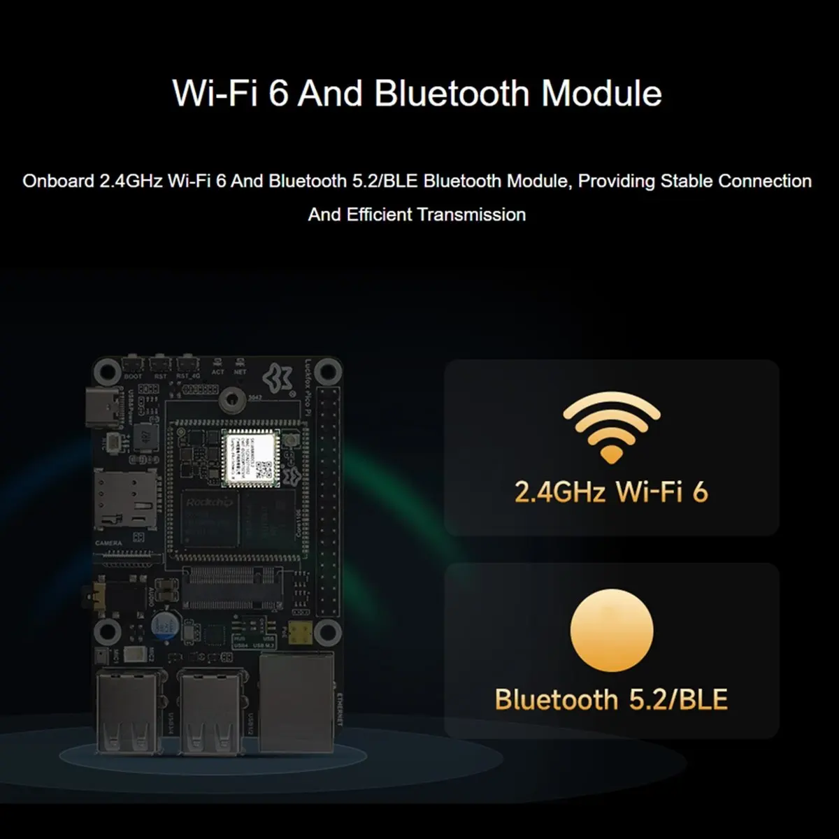 Scheda di sviluppo Linux micro-tipo M85K Pi B W Core1106 RV1106G2 0.5TOPS 128MB con WiFi/Bluetooth,A