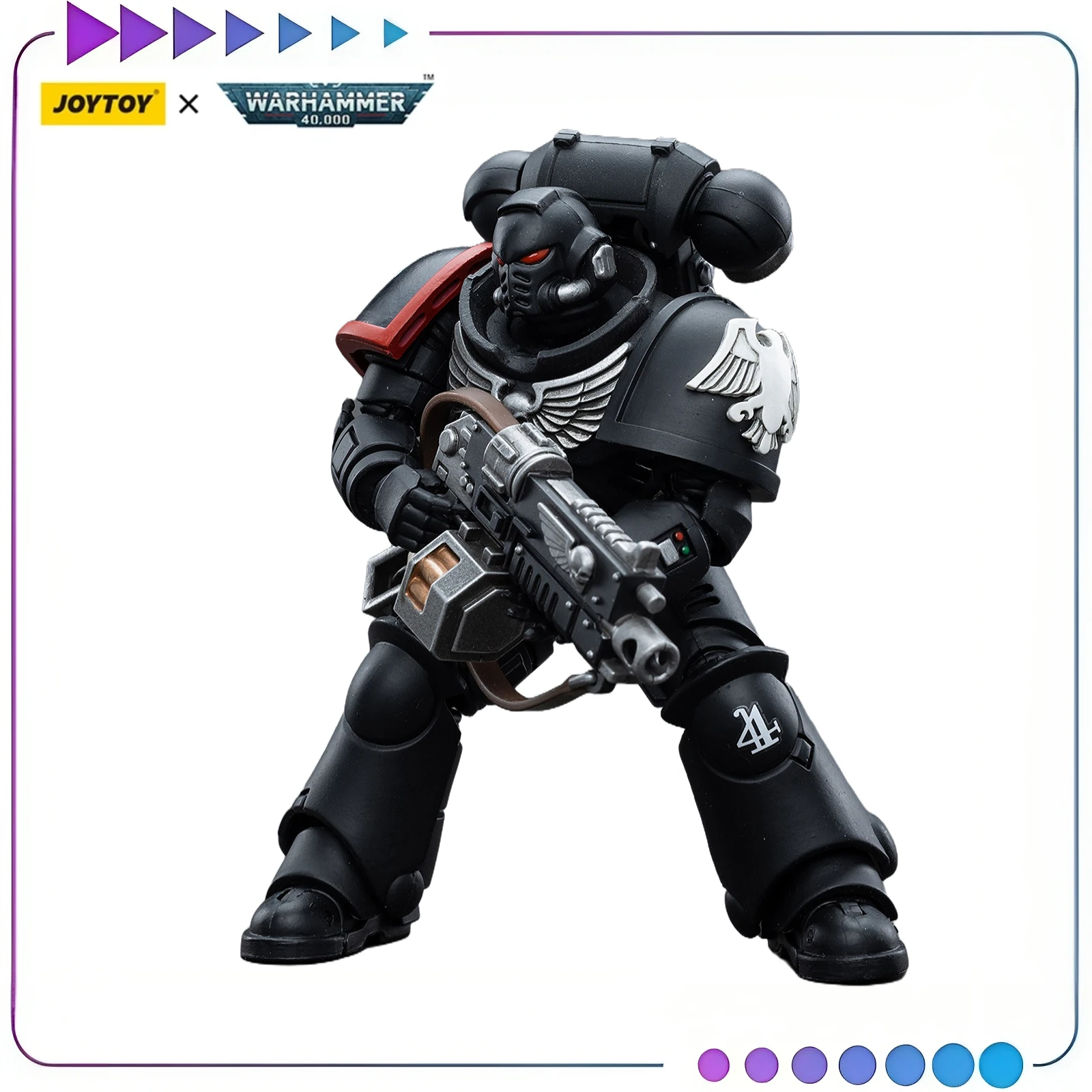 متوفر في المخزون الأصلي JOYTOY 1/18 عمل الشكل Warhammer 40K الغراب الحرس Intercessors Brother Nax لعبة نموذج هدية #1