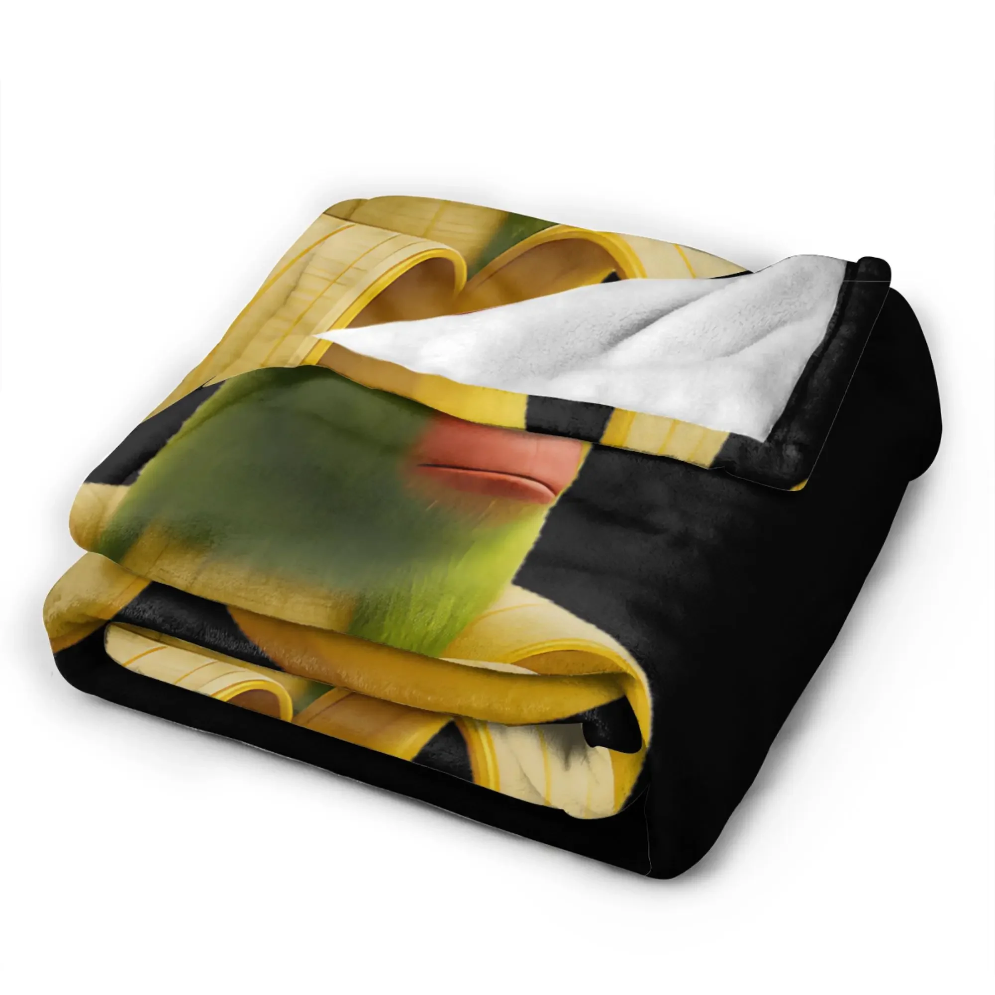 Warm Soft Blanket F-Caw-F Chimpanzini Bananini Italian Brainrot Halloween Throw Blanket Flannel Bedspread For Sofa Bed Cover