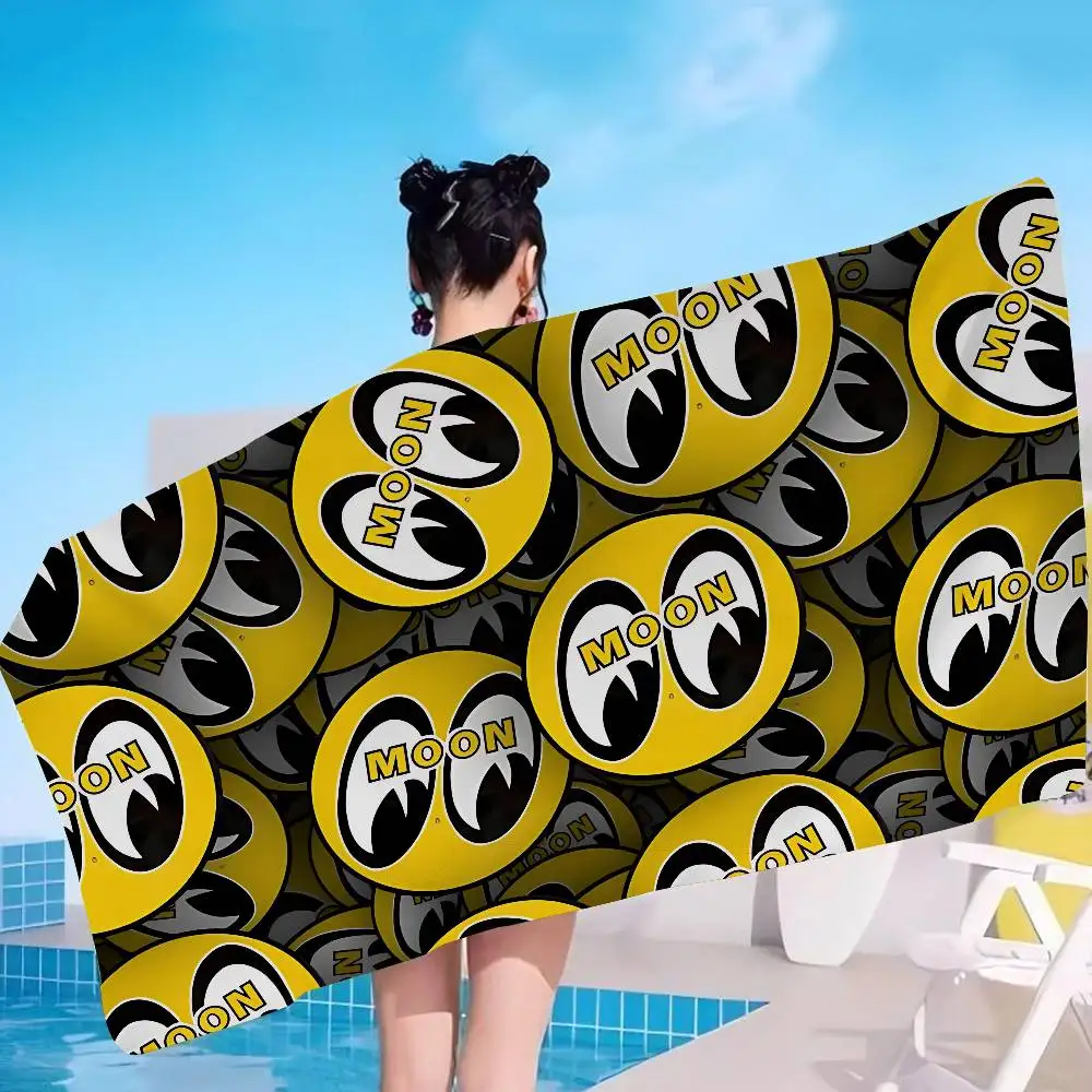 M-Mooneyes Print Anime Beach Swimming Towel Soft Absorbent Washcloth Children's Gifts for Kids Travel Camping Gym