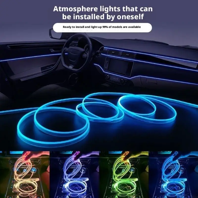 

Гибкая автомобильная подсветка полосок светодиодного освещения с неоновой лампой управления приложением