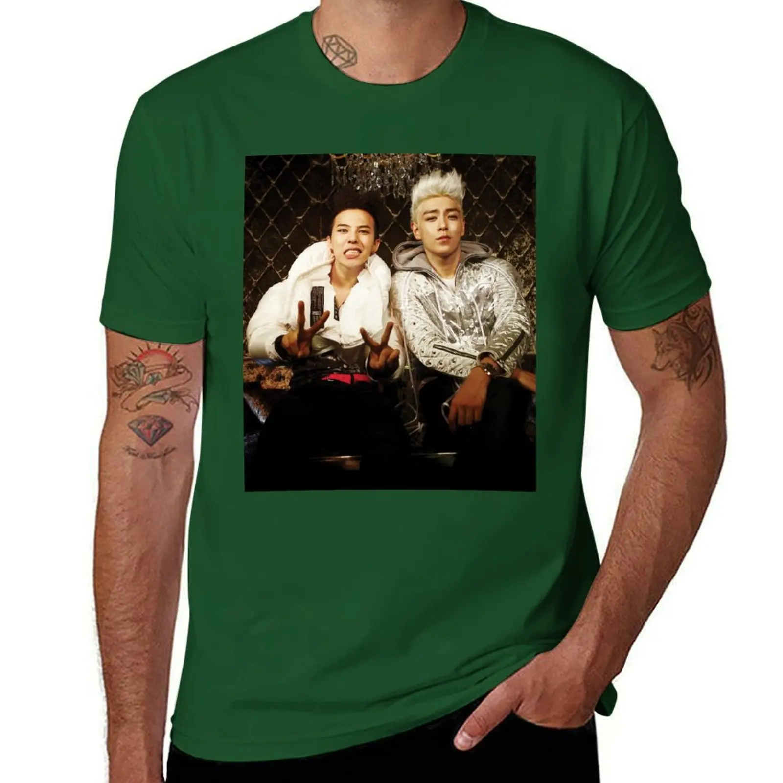 BigBang GD&TOP Kpop Big Bang Top G Dragon T-Shirt tees anime