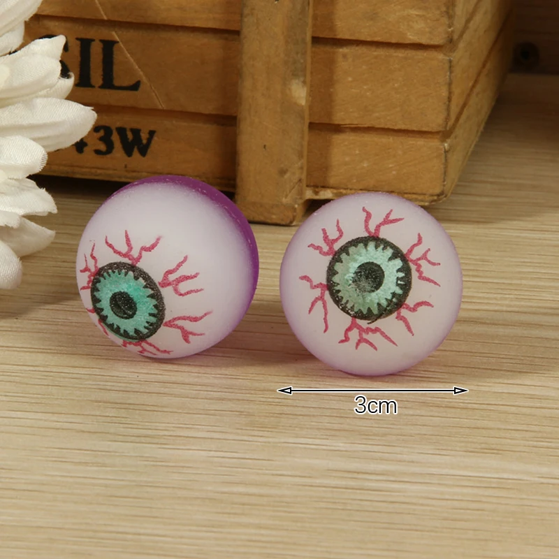 5Pcs Halloween Ripped Out Eyeball Horror Prop Realistic Bloody Ripped Out Plastic Eyeball Scary Props Halloween Toys Props