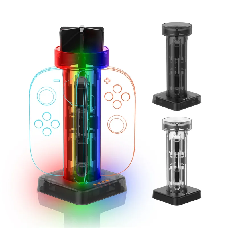 Cassettes Slot Small Handle Charging Base–4-In-1 For NS Game Controller Charging Station For Nintendo Switch 2 B