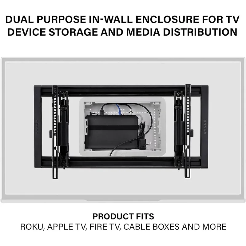 Cable Management, Structured Media Enclosure, in-Wall Enclosure, TV Home Theater Box, Recessed