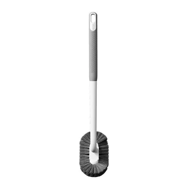 Wall Mounted Toilet Brush Long Handle No Dead Angle Bathroom Cleaning Brush Soft Bristle For Household Toilet Cleaning