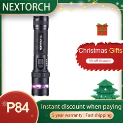 Nextorch torcia a LED ad alta potenza, torcia tattica, torcia portatile ricaricabile, potente torcia militare, torcia super luminosa da 3000 lumen, P84