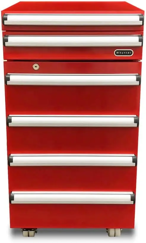 TBR-185SR 1.8 cu. ft. Portable Tool Box Refrigerator with 2 Drawers and Lock, One Size, Powder Coated Red