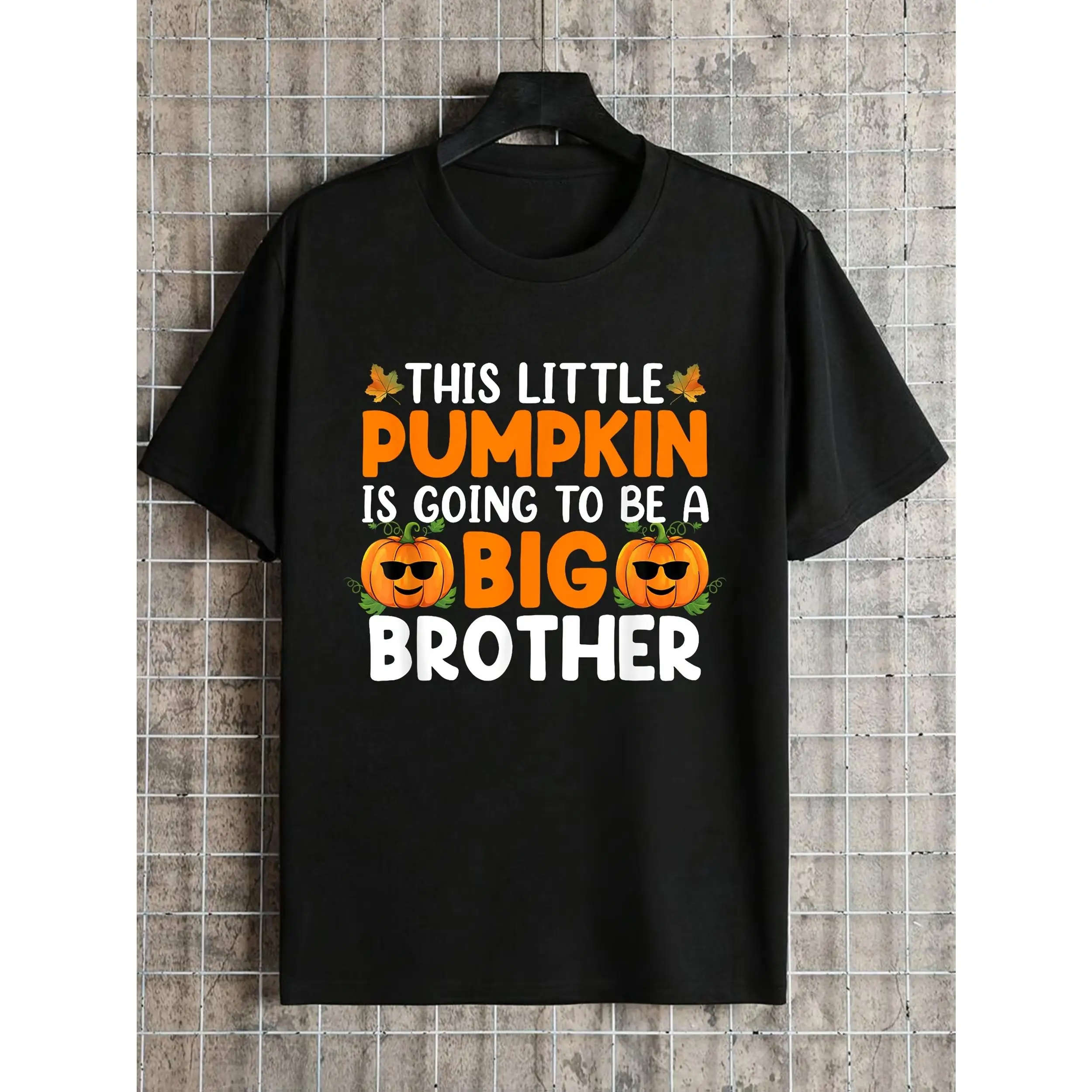 

Funny Pregnancy Announcement T-shirt Big Brother Pumpkin Graphic Tee Halloween Top This Little Pumpkin Is Going To Be A Big Bro