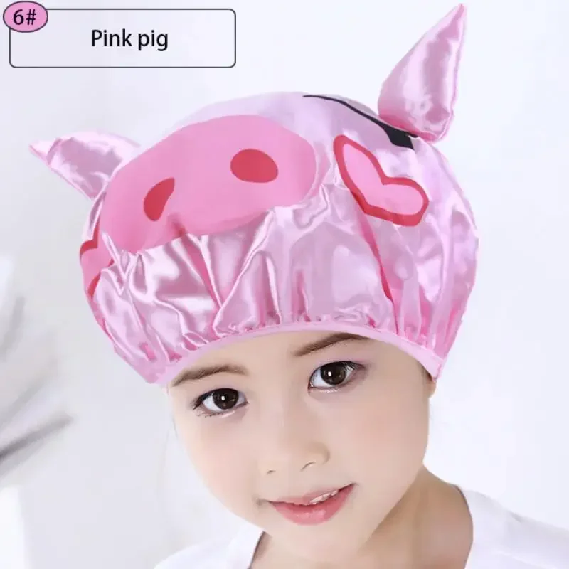 NEW Cute Baby Bath Shower Cap Adjustable Kids Infant Girl Boy Ear Protection Shampoo Cap Children Hair Wash Hat Head Cover