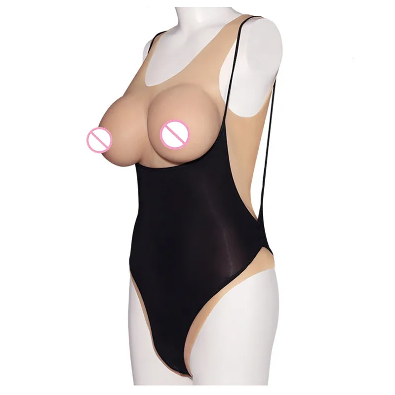 Big Boobs Silicone Bodysuit Breast Forms Crossdresser Sissy Drag Queen Transgender False Chest Vagina Breastplate Shemale Panty