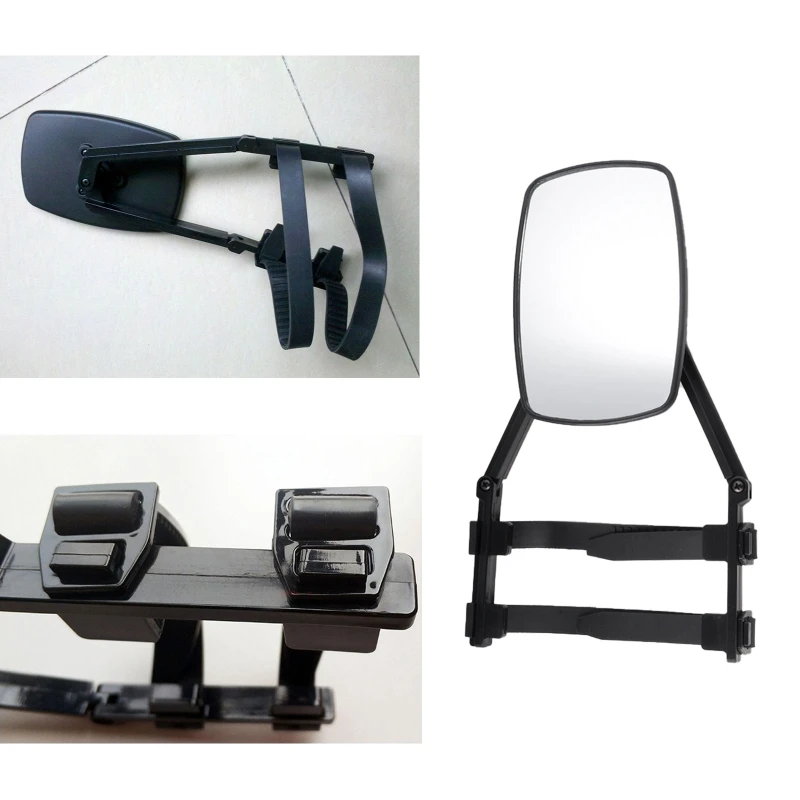 Clip-on Towing Mirror Trailer Rear View Mirror Extended Adjustable Blind Spot Plane Mirror Flanks for Towing Trailer