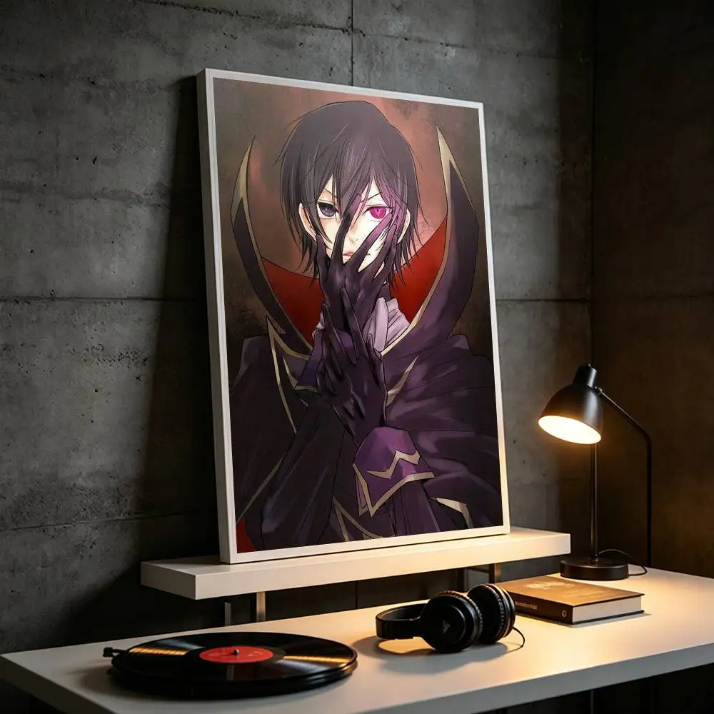 L-Lelouch of the Rebellion  Poster High Quality Dorm Living Room Aesthetic Wall Decoration Painting Stickers Gift