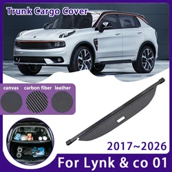 Car Rear Trunk Curtain Covers For Lynk & co 01 2017 2018 2019~2026 Retractable Storage Trunk Rack Partition Shelters Accessories