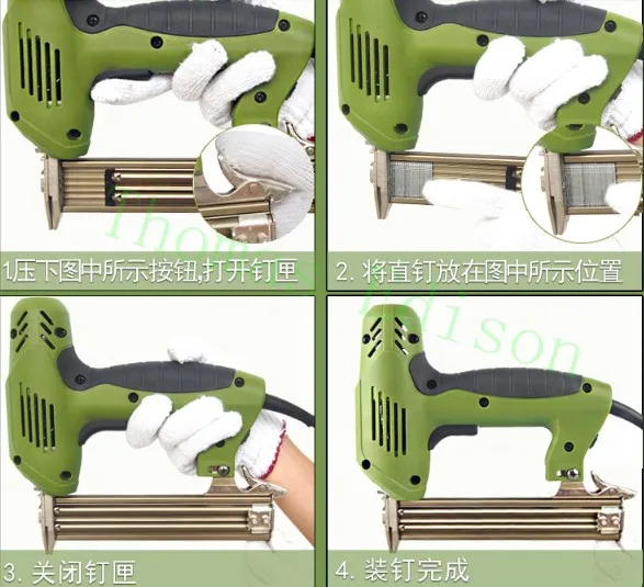 1800W mini Electric nail gun straight nail gun electric tool 30 PCS/MIN 220V~240V Woodworking for Furniture