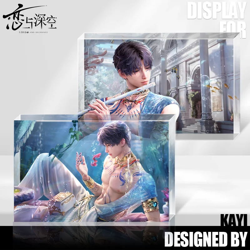 

Game Love and deepspace God of the tides\There is no escape from tomorrow\Wolf's tail series Acrylic card brick birthday gift