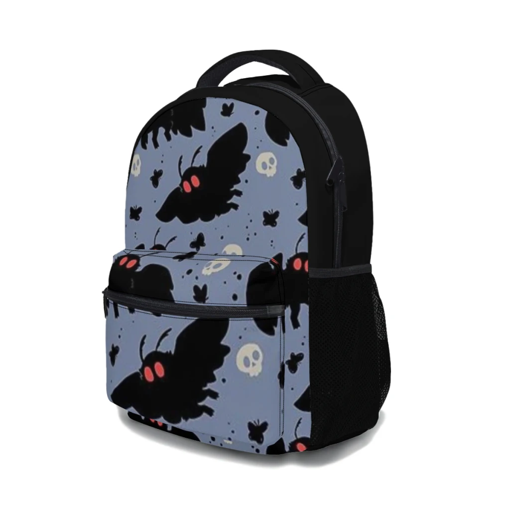 Mothman - Daglichtblauwe schooltas voor jongens Grote capaciteit studentenrugzak Cartoon middelbare schoolstudentenrugzak 17 inch