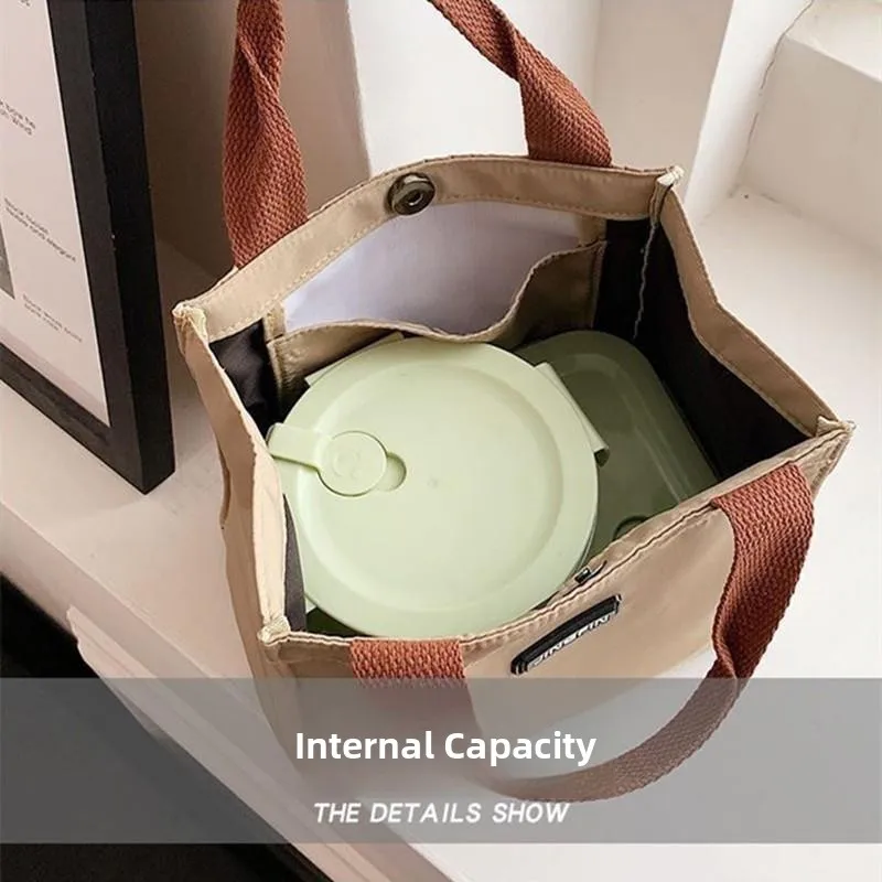 High Aesthetic Lunch Box Bag Insulated Lunch Bag Handheld Bag for Office Workers Takeout Bag Portable Food Storage Bag