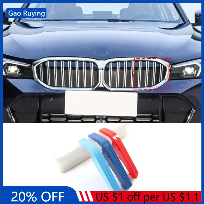 

Gao Ruying For BMW 3 Series G20 G21 G28 2023-2024 ABS Car Front Grille Strips Grill Cover Decorate Sticker Car Accessories