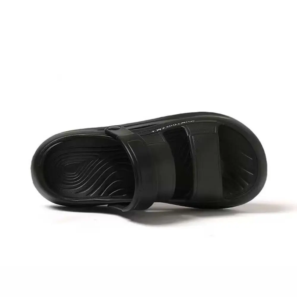 Zapatillas planas informales antideslizantes de EVA, sandalias con plataforma antiolor y Punta abierta, zapatos de playa, sandalias deslizantes para hombre de verano