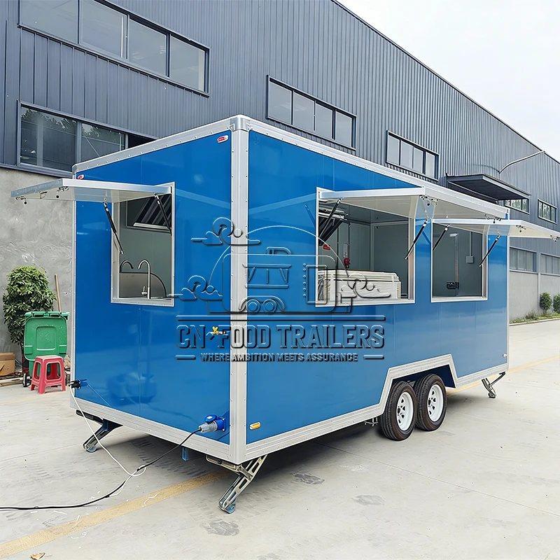 

Прицеп для еды CN, грузовик для фаст-фуда, полностью оснащенный уличным торговым центром, счетчиком для закусок и грилем для хот-догов и лимонадом