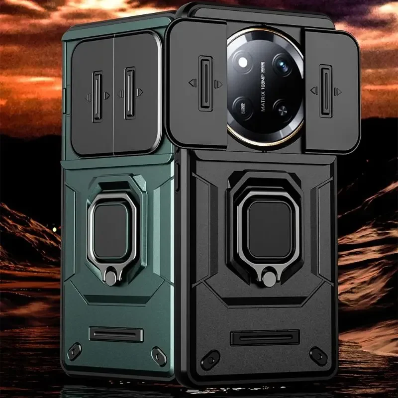 Case For Honor X9C X9B Full Body Rugged Protective Slide Camera Stand Protection Ring Cover Honor X9B x9c x9 c b honor