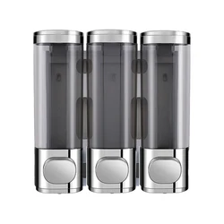 3 in1 soap dispenser with manual pressing three-head soap dispenser bathroom wall-mounted soap dispenser liquid box dispenser