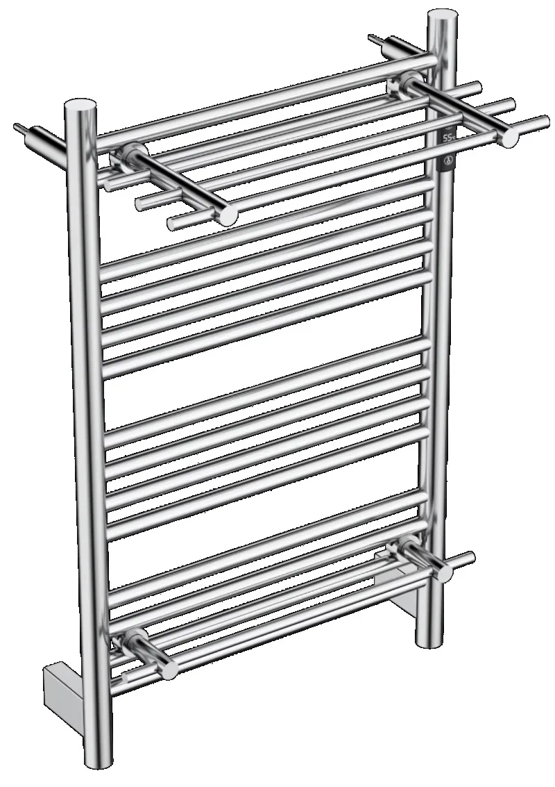 Waterproof electric towel rack SUS304 mirror polished wall mounted