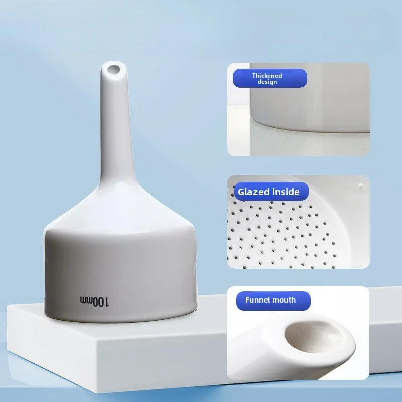 Chemical Ceramic Buchner Funnel 150/200/250MM Heat Resistant Lab Filtration Suction Filter Glassware