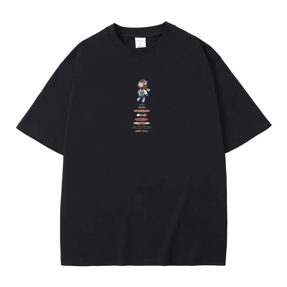 2026 Famous Kanye West Printed Cotton T-shirt Men's Summer Casual Top Short Sleeve Classic Male Women Tee