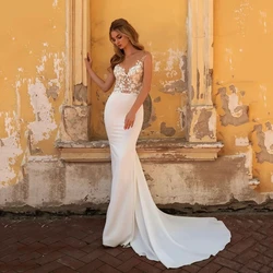 Charming Wedding Dresses Sweetheart Bridal Robes Lace Appliques Backless Mermaid Luxury Gowns Vestidos De Novia Customized 2025