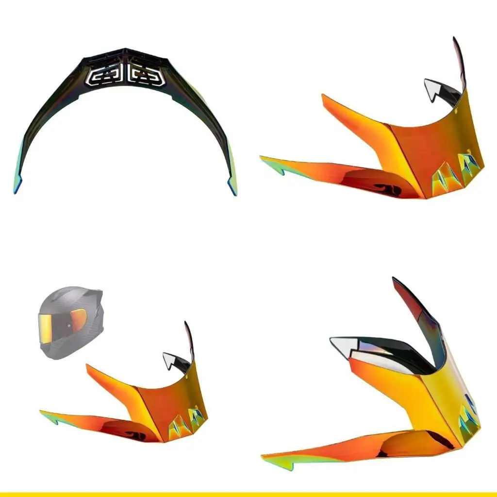 

SZCH Motorcycle Helmets Tail Wing Enhancer for FF801 Aerodynamic Stability and