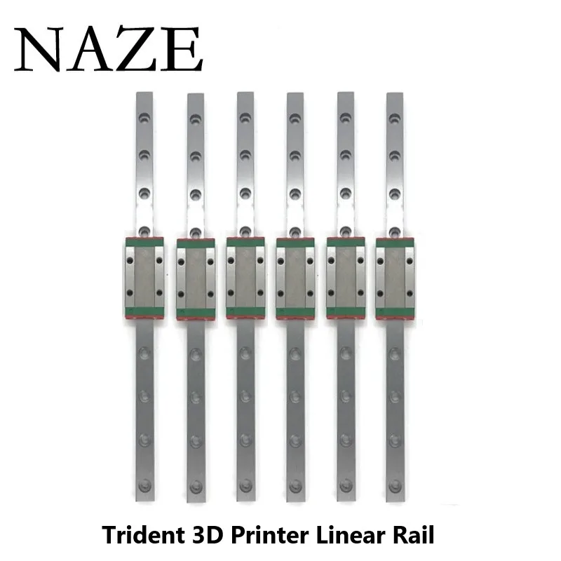 

NAZE Trident 3D Printer Linear Rail MGN9H MGN12H DIY Rail Kit 250/300/350mm build high quality linear For Voron Trident Parts