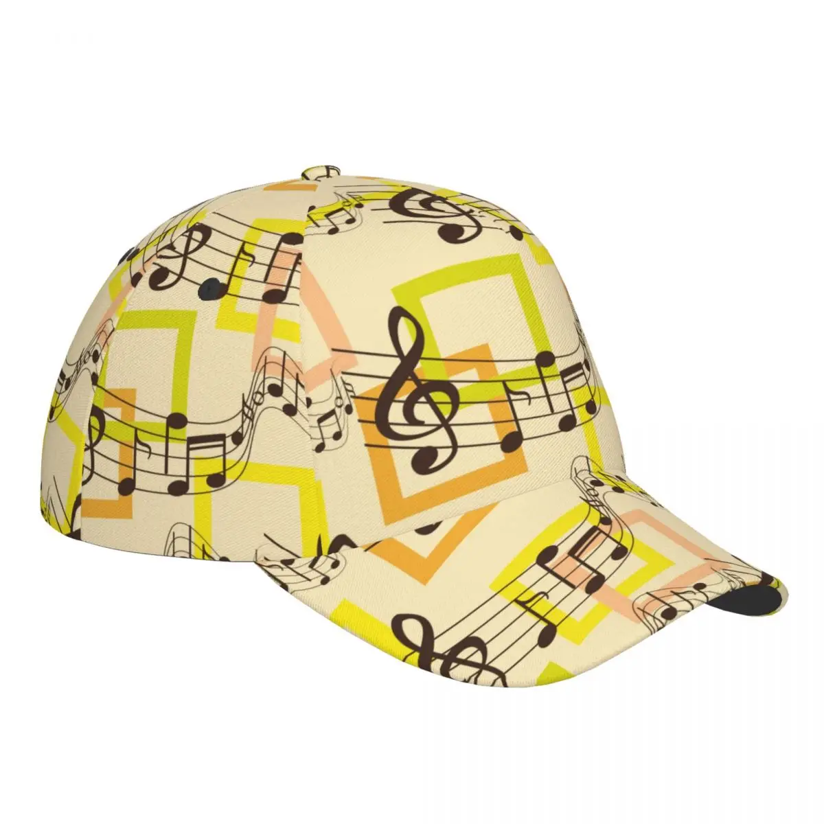 Unisex Adjustable Cap for Adult Baseball Abstract Music Note Treble Clef hip hop Hat