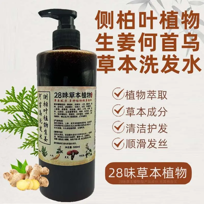 28 Herbs Biota Orientalis Shampoo - Natural Hair Thickening Strengthen Roots & Oil Control, Anti Dandruff Volumizing