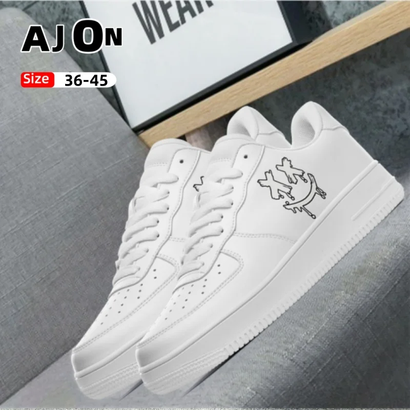 

2025 Новые туфли ВВС, мужская повседневная обувь, модные белые туфли, женская обувь 36-45