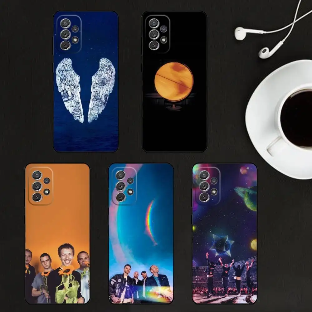 

C-Coldplay Britpop Icon Shell Phone Case For Samsung S26,S25,S24,S21,S22,S23,S30,Ultra,S20,Plus,Others Soft Black Cover