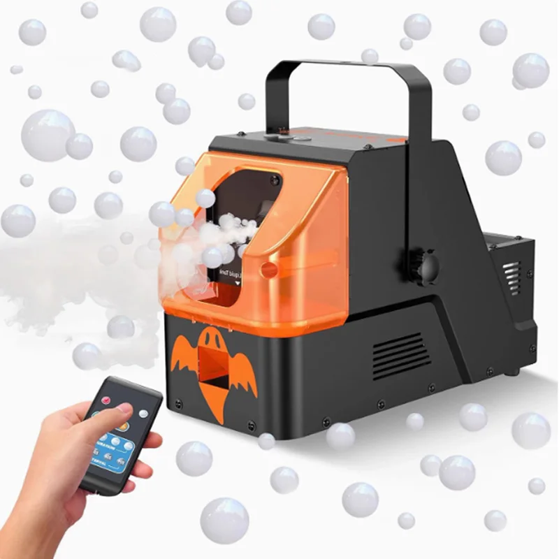 Smoke Bubble Machine 3-in-1 Bubble Fog Machine for DJ Halloween Party Wedding Christmas