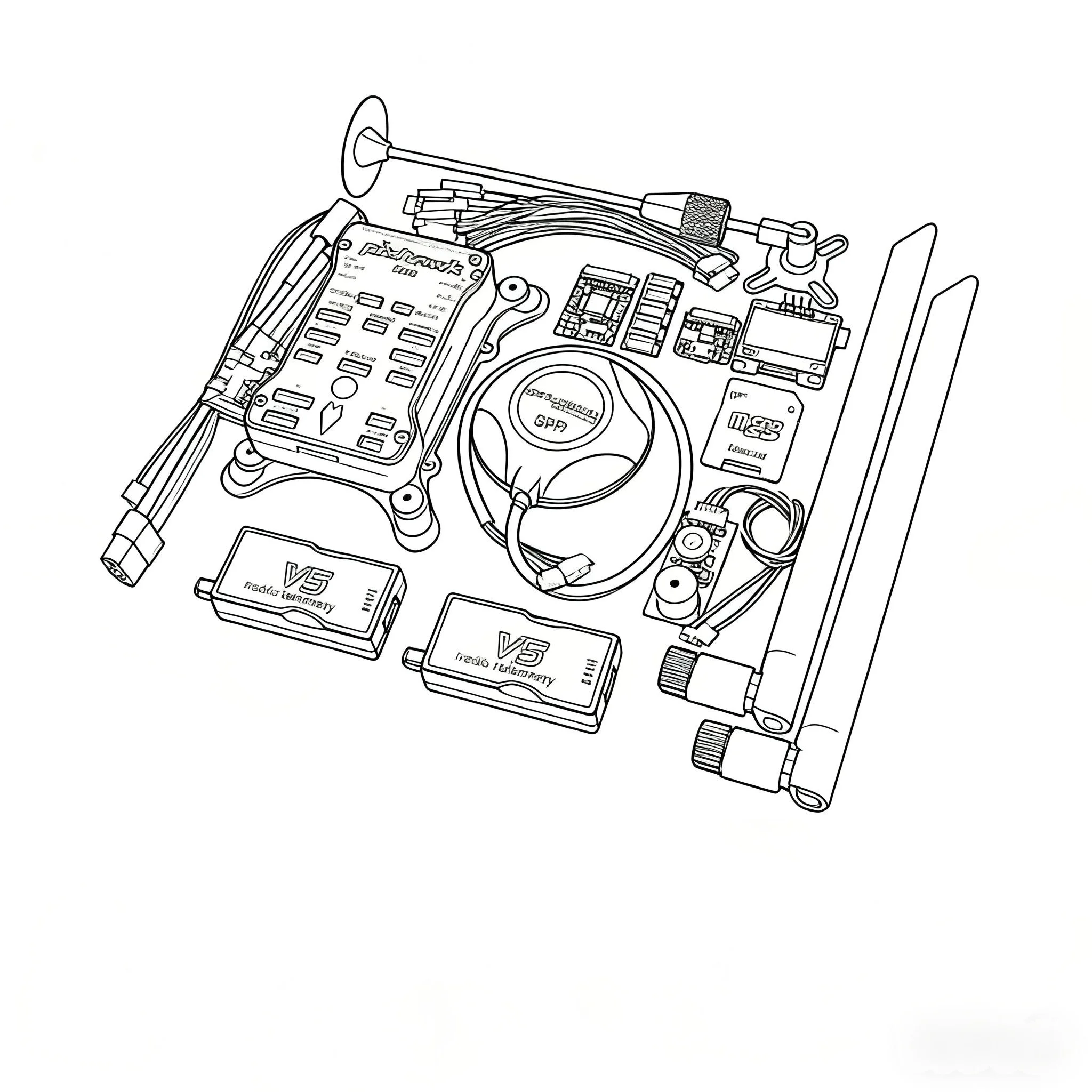 

FPV Pixhawk PX4 PRO PIX 32-битный контроллер полета Автопилот с 4G SD RC Quadcopter Ardupilot ArduPlane ArduRover